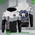 Baseball Houston Astros Team MLB Black White Printed Hoodie
