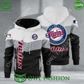 Baseball Minnesota Twins Team MLB Black White Printed Hoodie