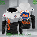 Baseball New York Mets Team MLB Black White Printed Hoodie