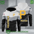 Baseball Pittsburgh Pirates Team MLB Black White Printed Hoodie