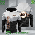 Baseball San Francisco Giants Team MLB Black White Printed Hoodie