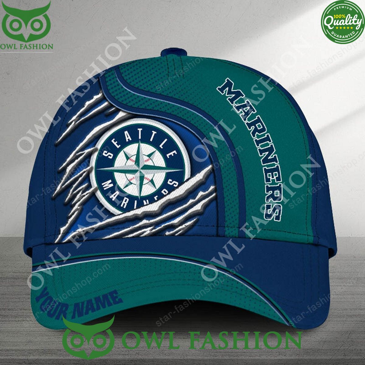 Baseball Team Seattle Mariners MLB Custom Classic Cap