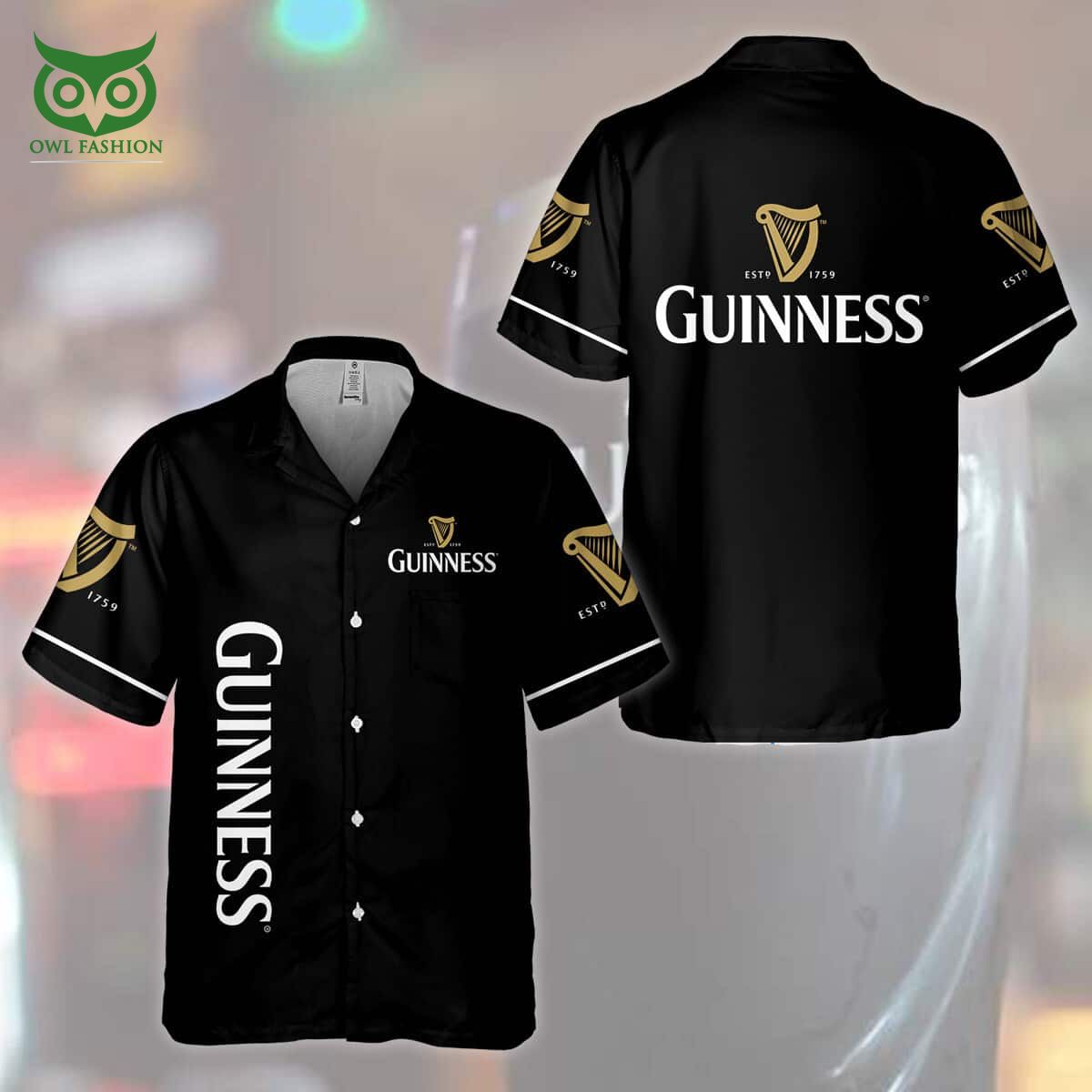Basic Guinness Premium Hawaiian Shirt For Beer Lovers