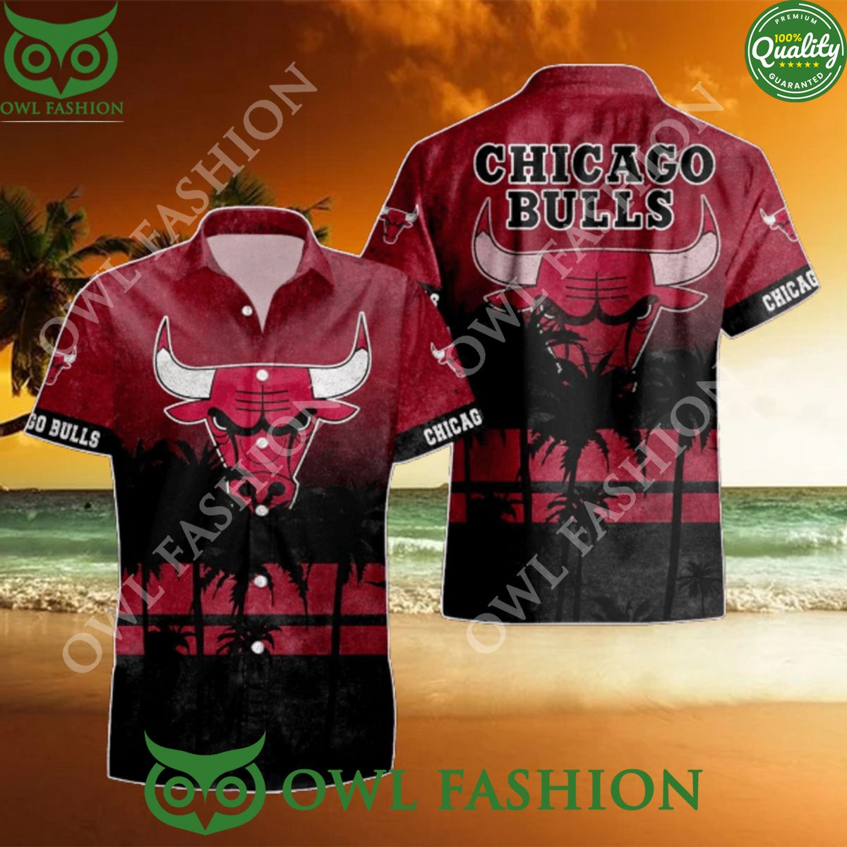 Basketball team Chicago Bulls NBA Red Hawaiian Shirt Hot Trending 2024