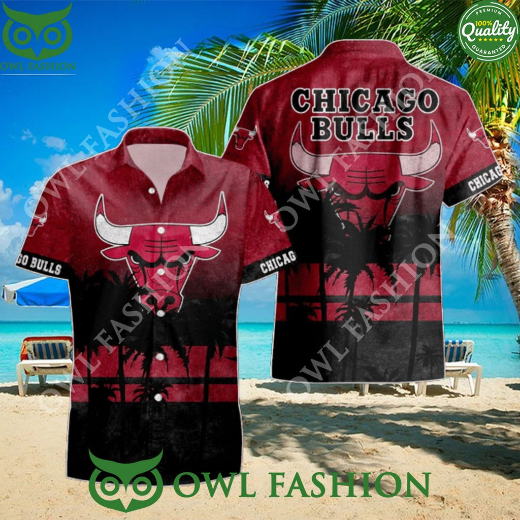 Basketball team Chicago Bulls NBA Red Hawaiian Shirt Hot Trending 2024