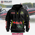 Bass Cats Boats Fishing Custom Name Heavy Hoodie