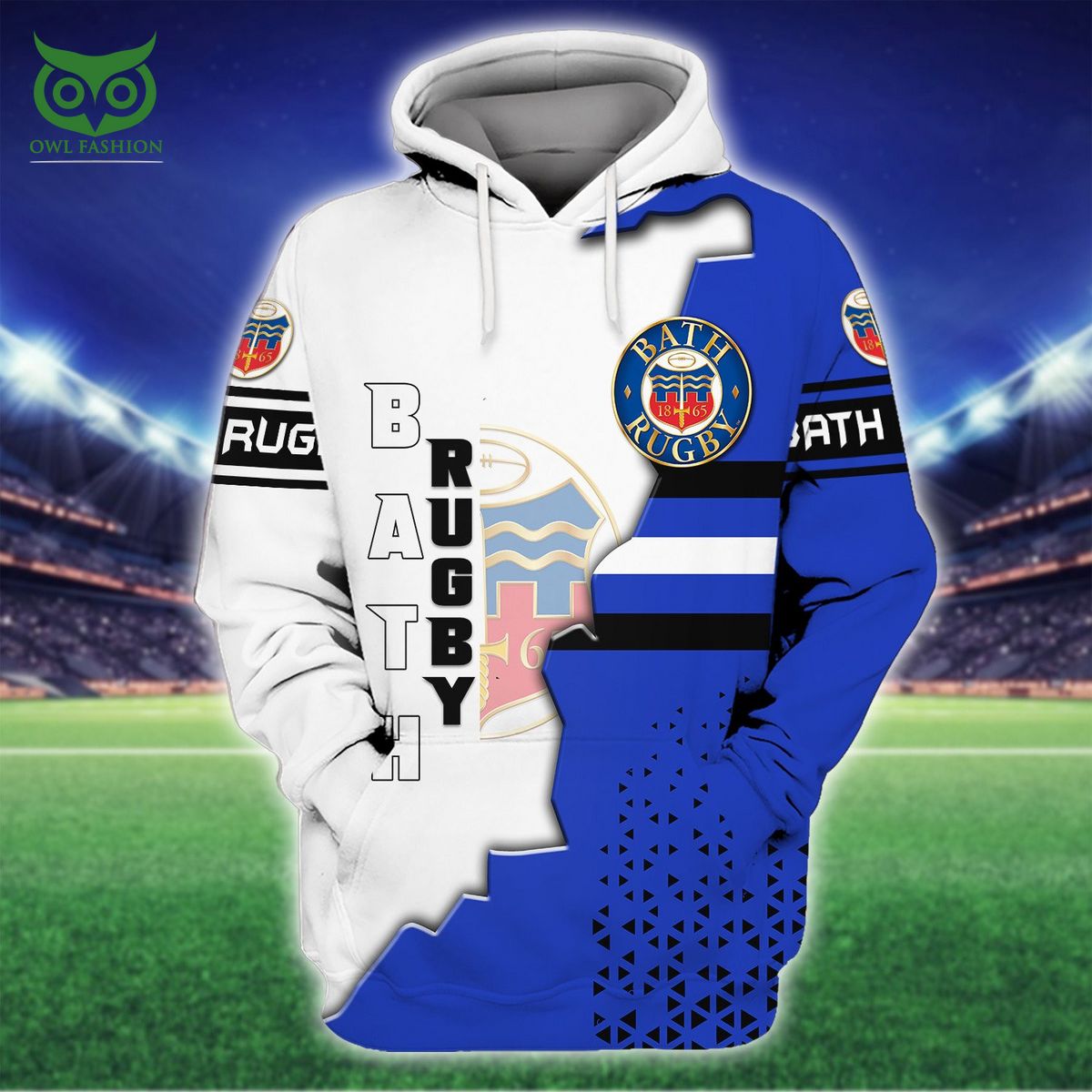 Bath Rugby Gallagher Premiership 3D TShirt Hoodie