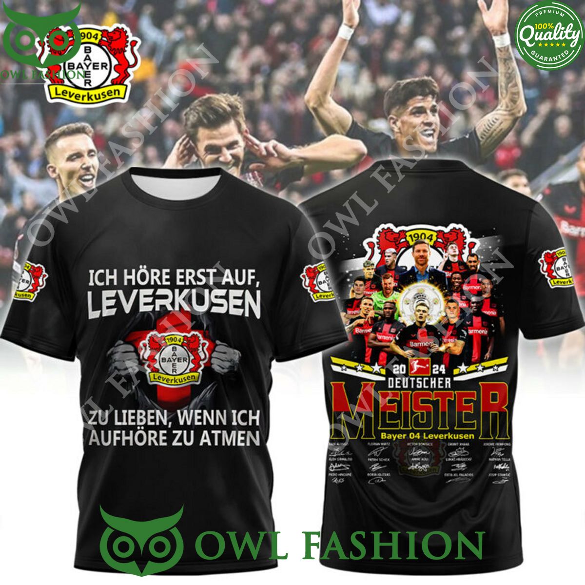 Bayer Leverkusen 1904 2024 Deutscher Meister Zu Lieben Champion t shirt
