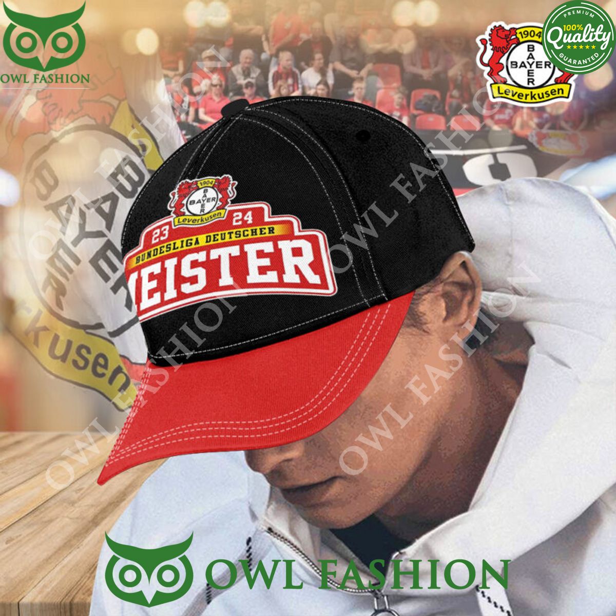 Bayer Leverkusen Bundesliga Deutscher Meister 2024 classic cap