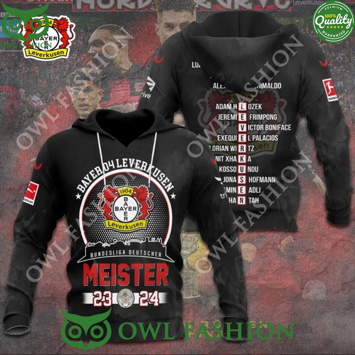 Bayer Leverkusen Bundesliga Deutscher Meister 2024 t shirt