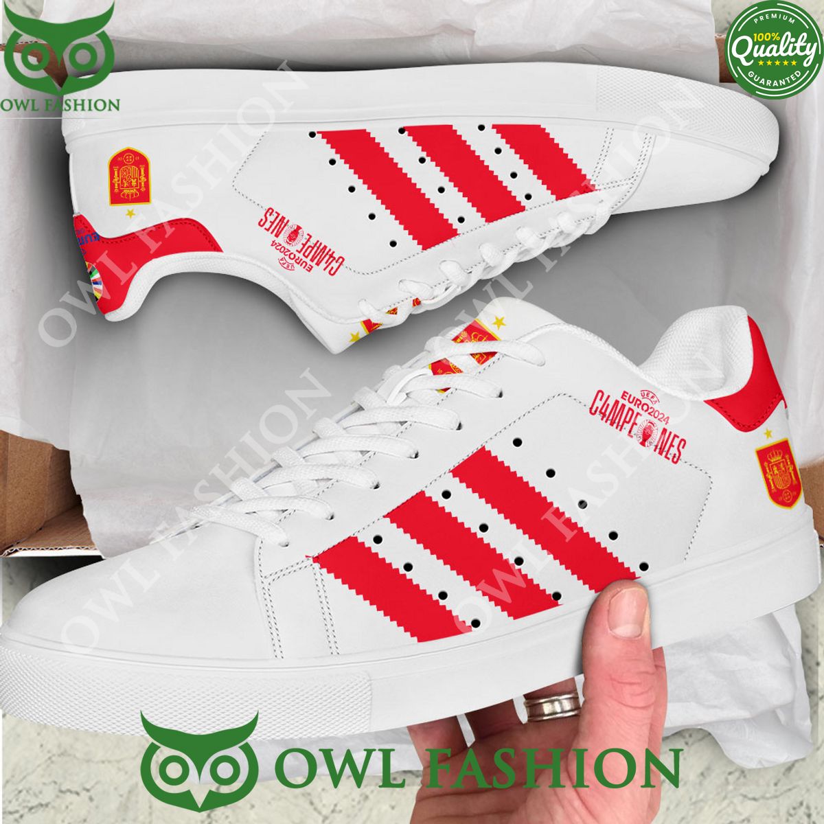Spain National Football Team Europa Champion 2024 Stan Smith Shoes