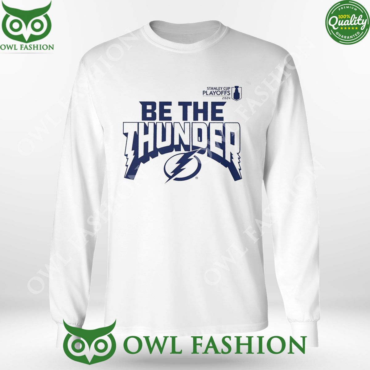 Be The Thunder Tampa Bay Lightning 2024 Stanley Cup Playoffs Slogan t shirt