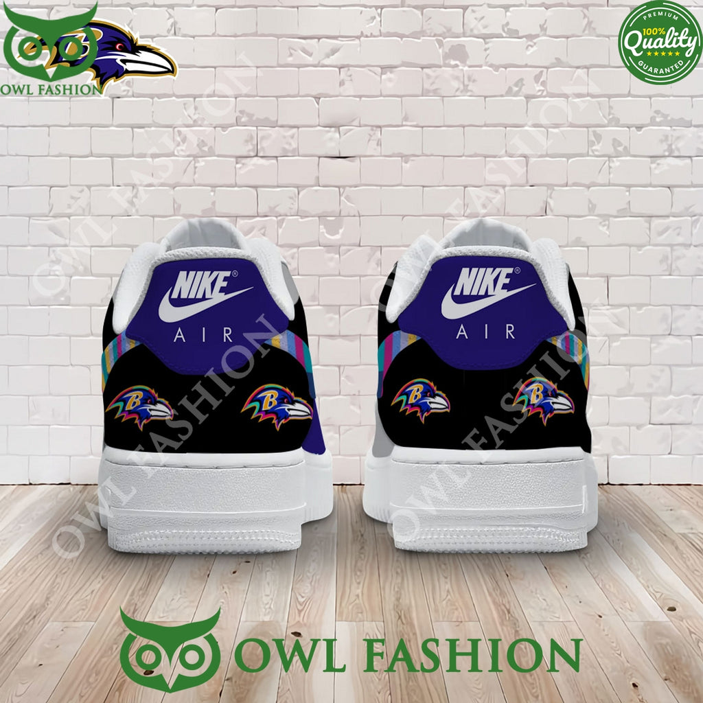Baltimore Ravens Crucial Catch Intercept Cancer Air Force 1 Sneaker