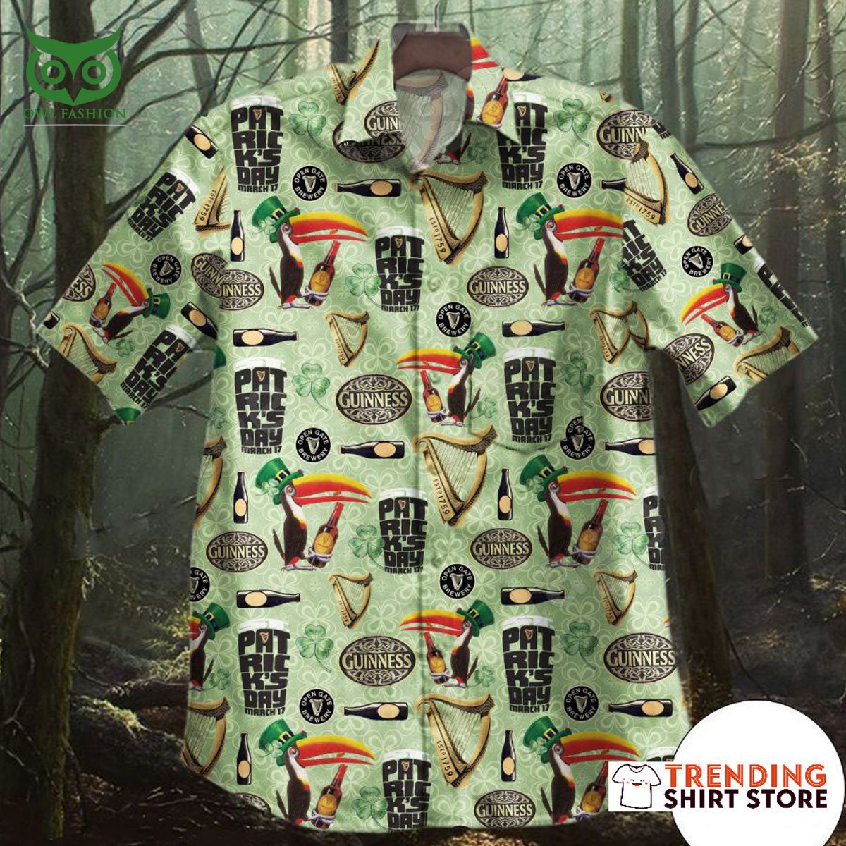 Beer Guinness Premium Hawaiian Shirt Saint Patrick’s Day