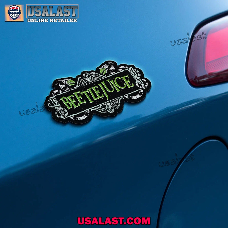 Beetlejuice Halloween Edition Custom 3D Car Badge Sticker