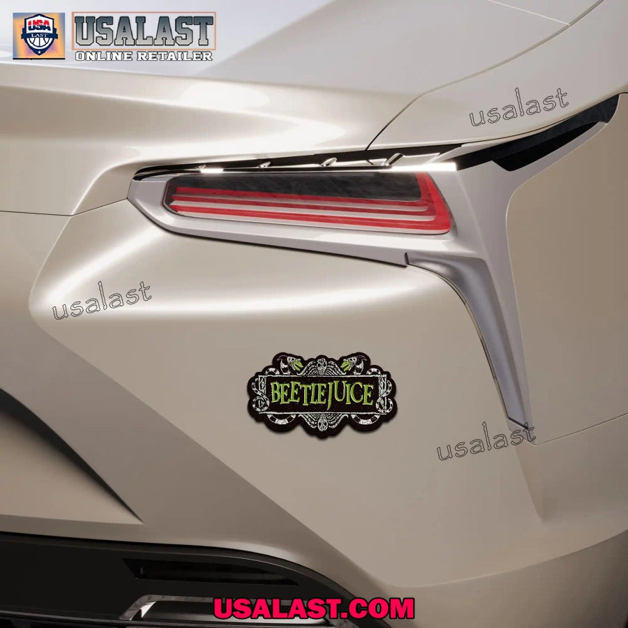 Beetlejuice Halloween Edition Custom 3D Car Badge Sticker