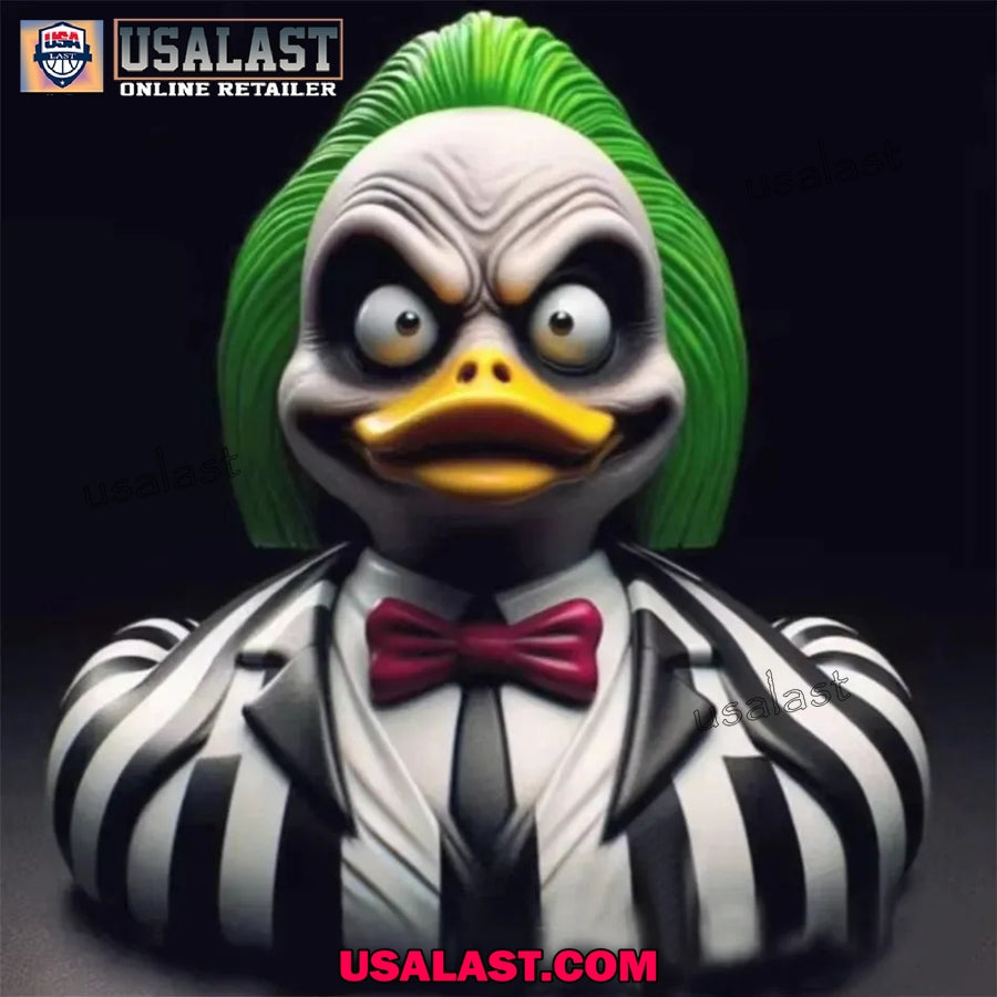 Beetlejuice Halloween Horror Duck Resin Ornament