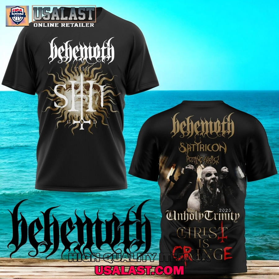 Behemoth The Unholy Trinity Tour 2025 3D T-Shirt
