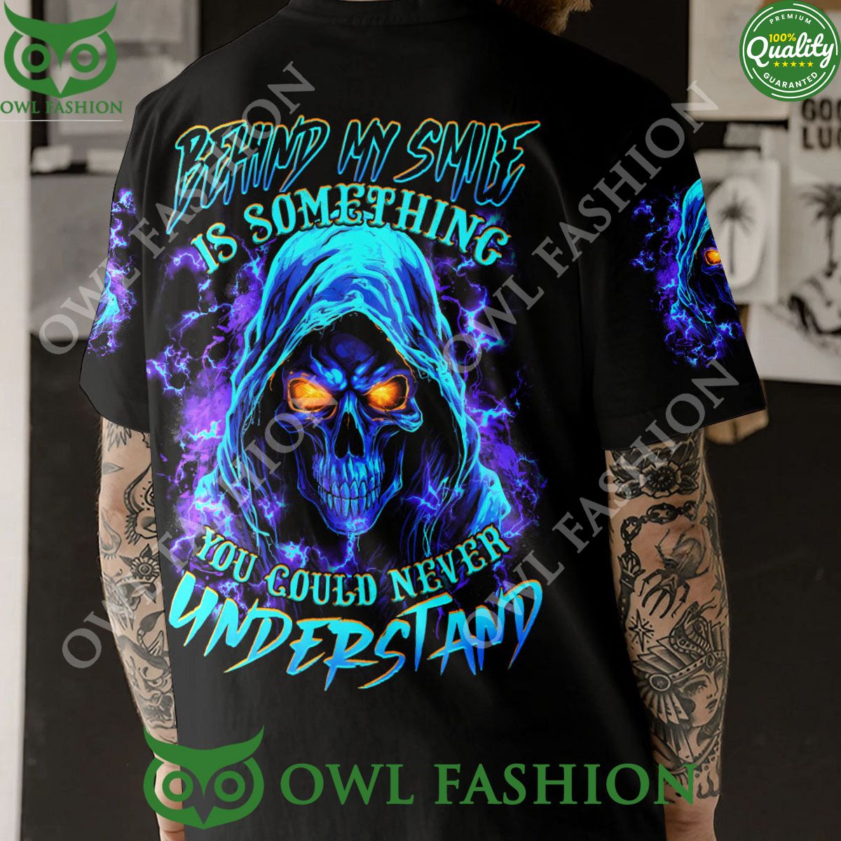 Behind My Smile Is Something You Could Never Understand Aop Sweatshirt