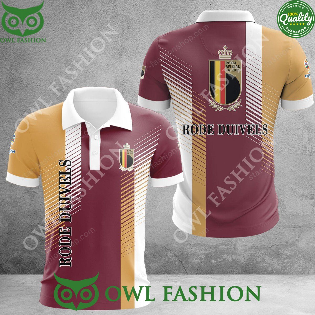 Belgium Euro 2024 Trending National Football Team Polo Shirt