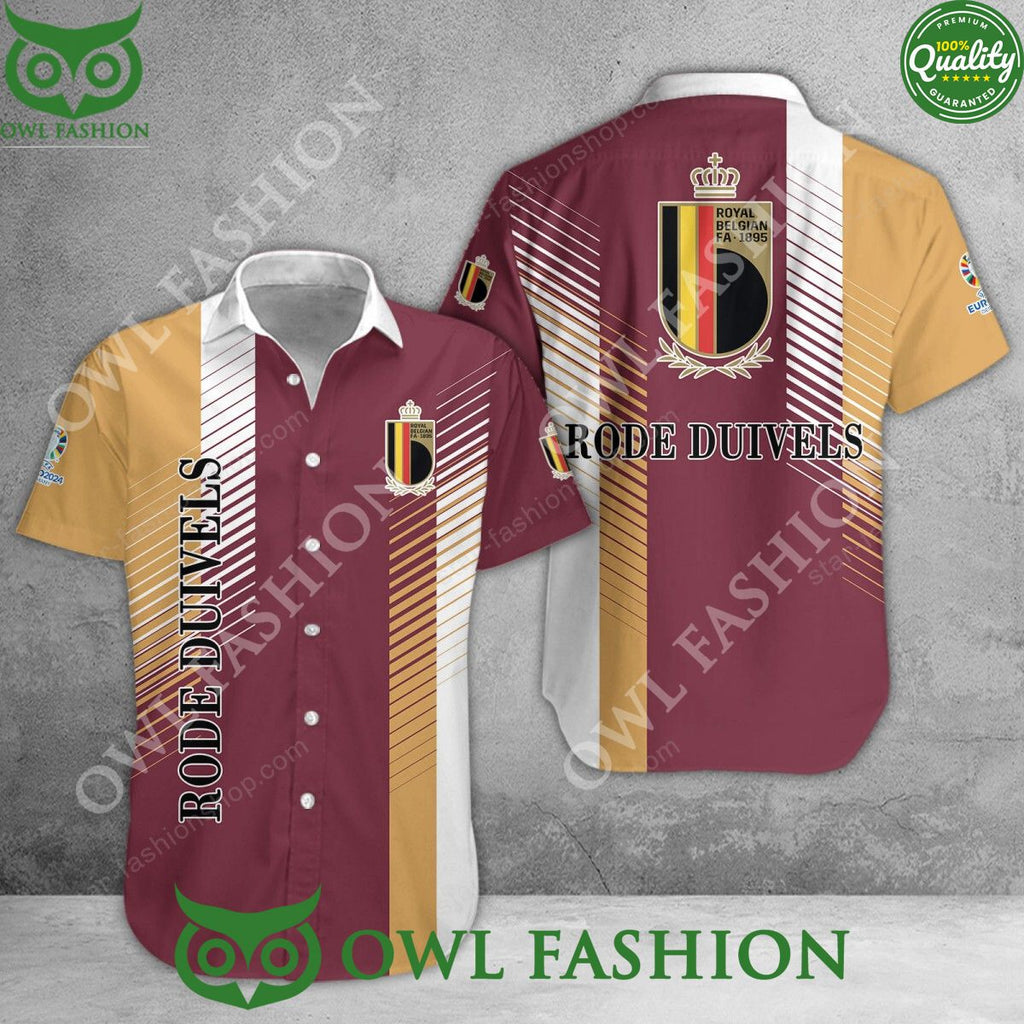 Belgium Euro 2024 Trending National Football Team Polo Shirt