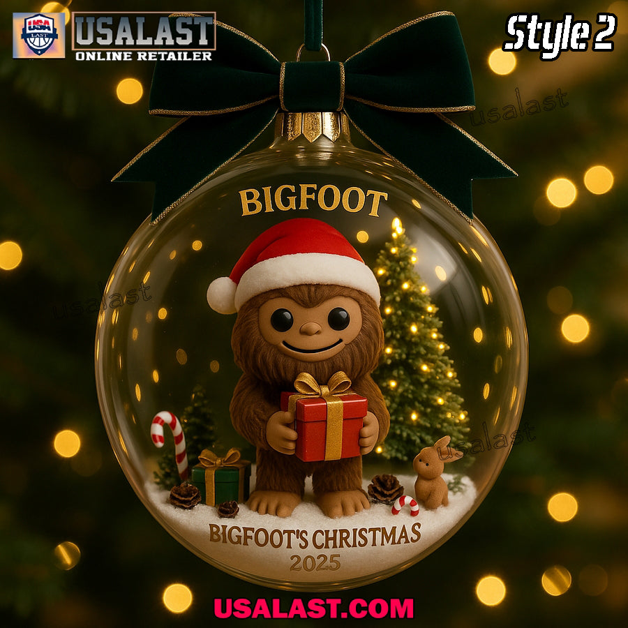 Believe in Bigfoot Christmas Ornament 2025