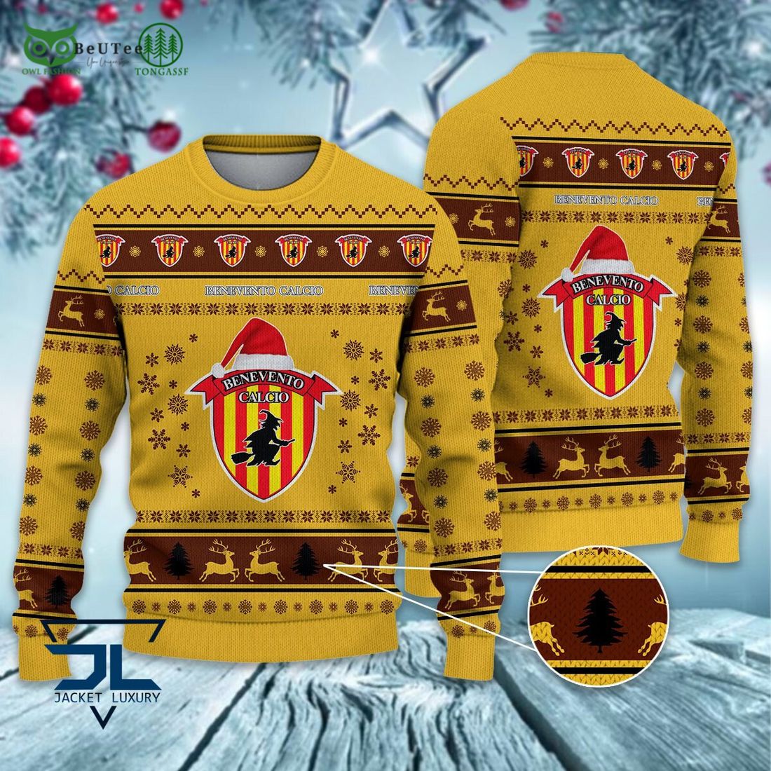 Benevento Calcio Football Lega Serie A Ugly Sweater