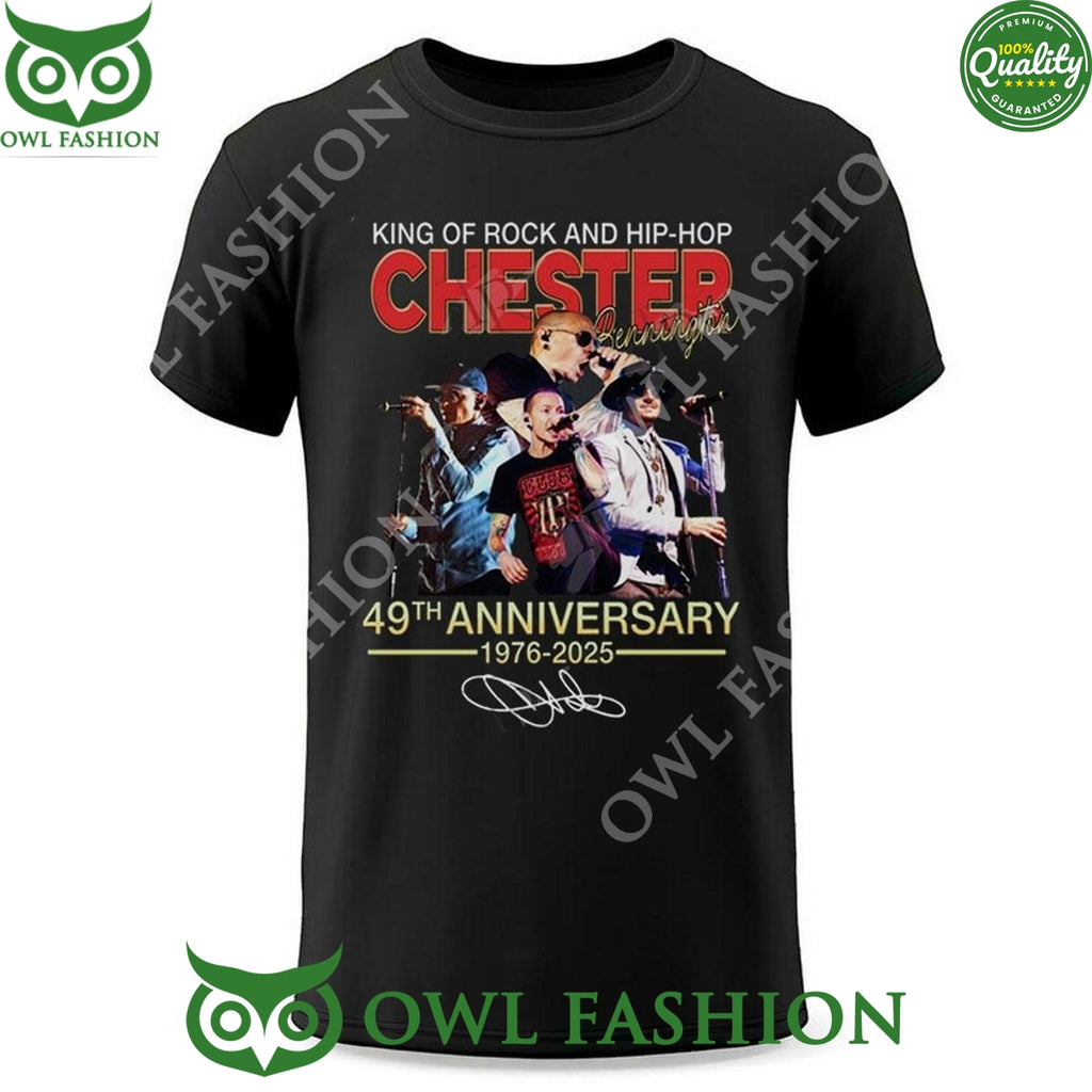 Bennington 49th Anniversary 1976 2025 King Of Rock And Hip Hop Chester sweatshirt