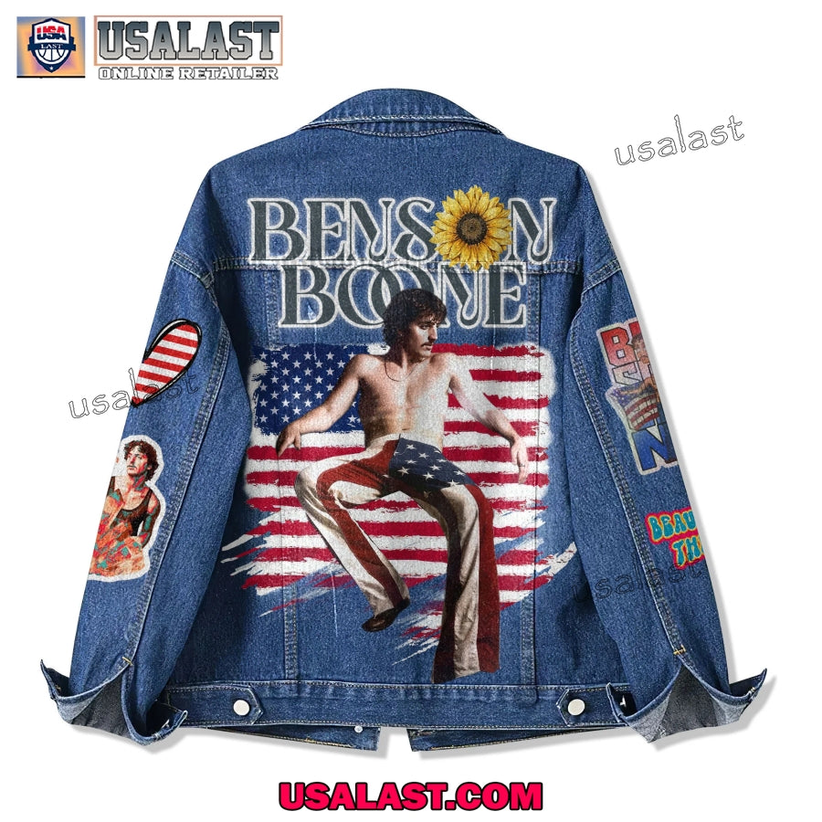 Benson Boone American Flag Jean Jacket