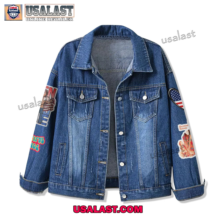 Benson Boone American Flag Jean Jacket