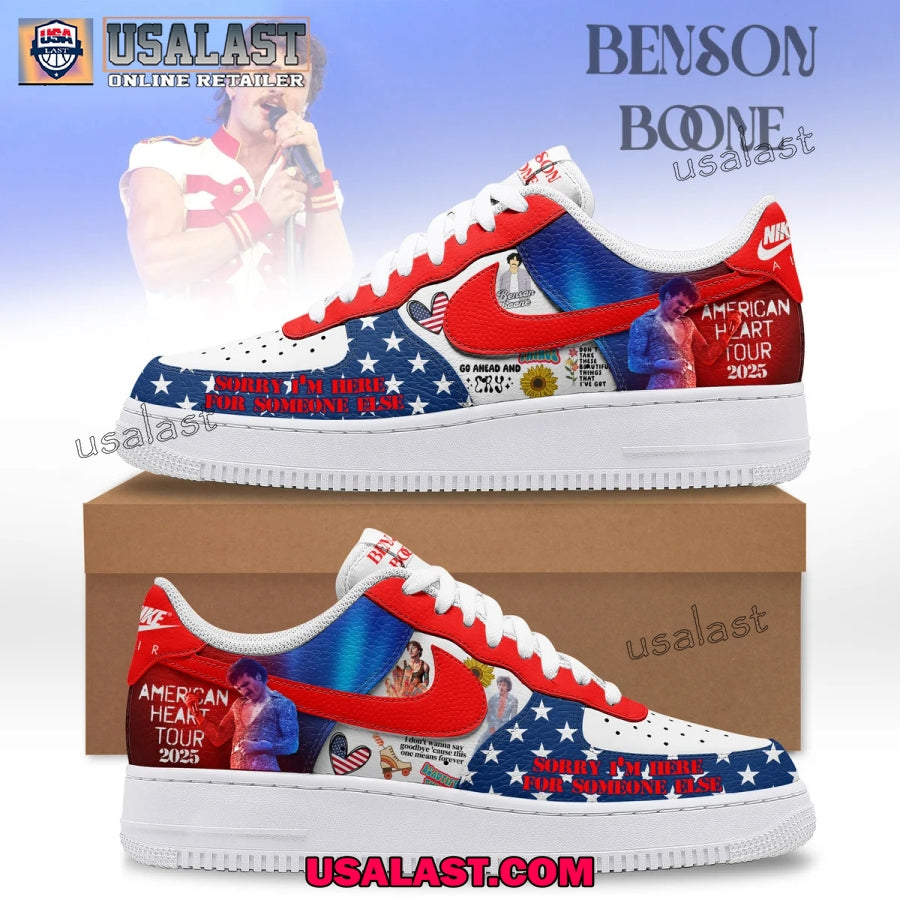 Benson Boone American Heart Tour 2025 Air Force 1s Shoes