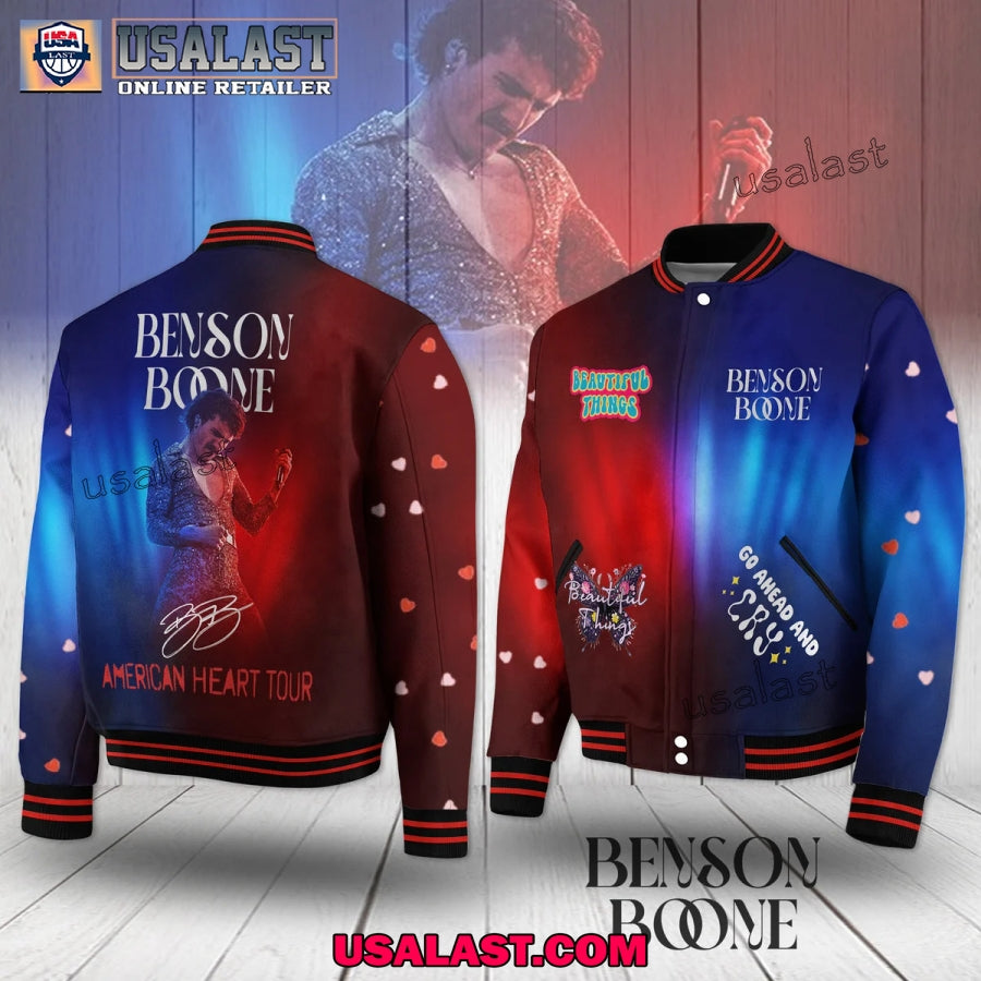 Benson Boone American Heart Tour 2025 Baseball Jacket