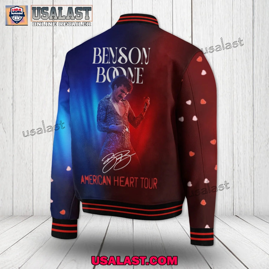 Benson Boone American Heart Tour 2025 Baseball Jacket