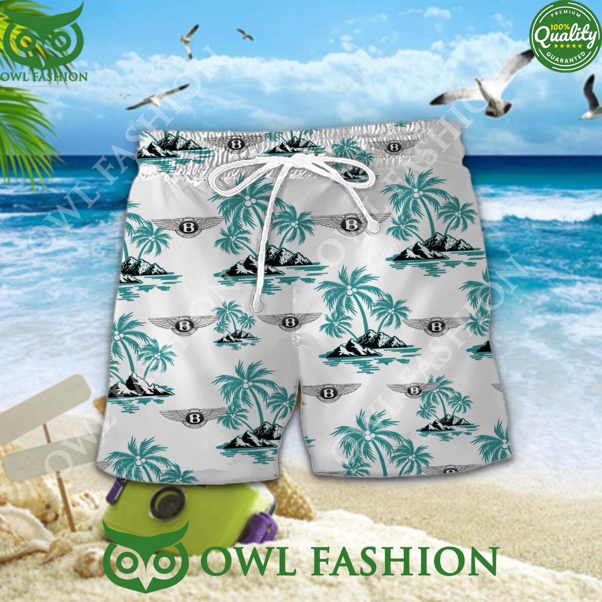Bentley British Luxury Car Hawaiian Shirt and Short