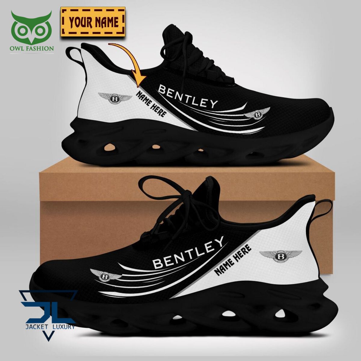 Bentley Car Brand Logo Personalized Max Soul Shoes