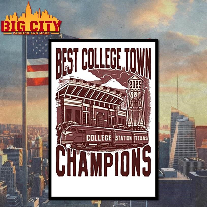 best college town 2025 shirt