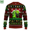 Friend Yoda And Grinch Ugly Christmas Sweater Jumper