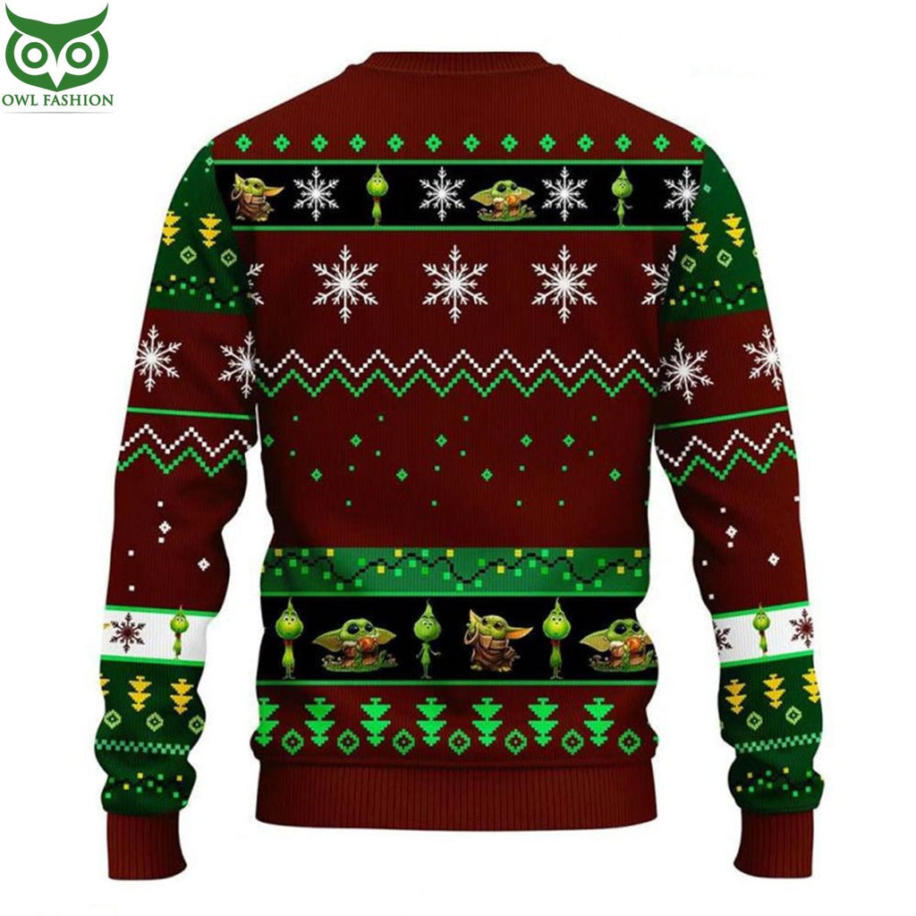 Friend Yoda And Grinch Ugly Christmas Sweater Jumper