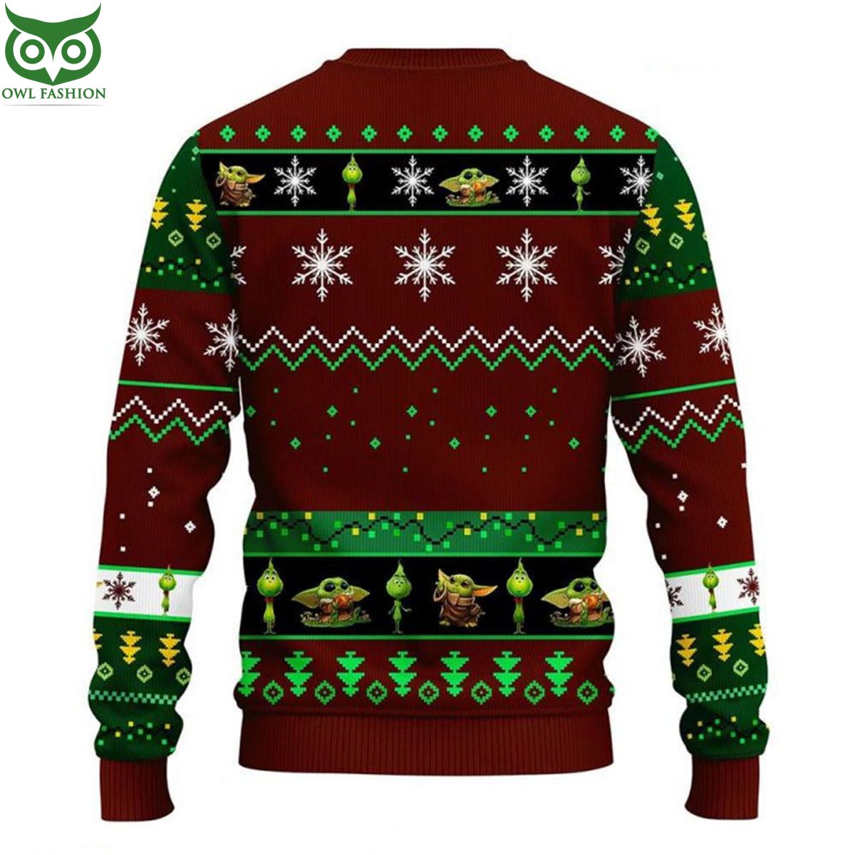 Friend Yoda And Grinch Ugly Christmas Sweater Jumper