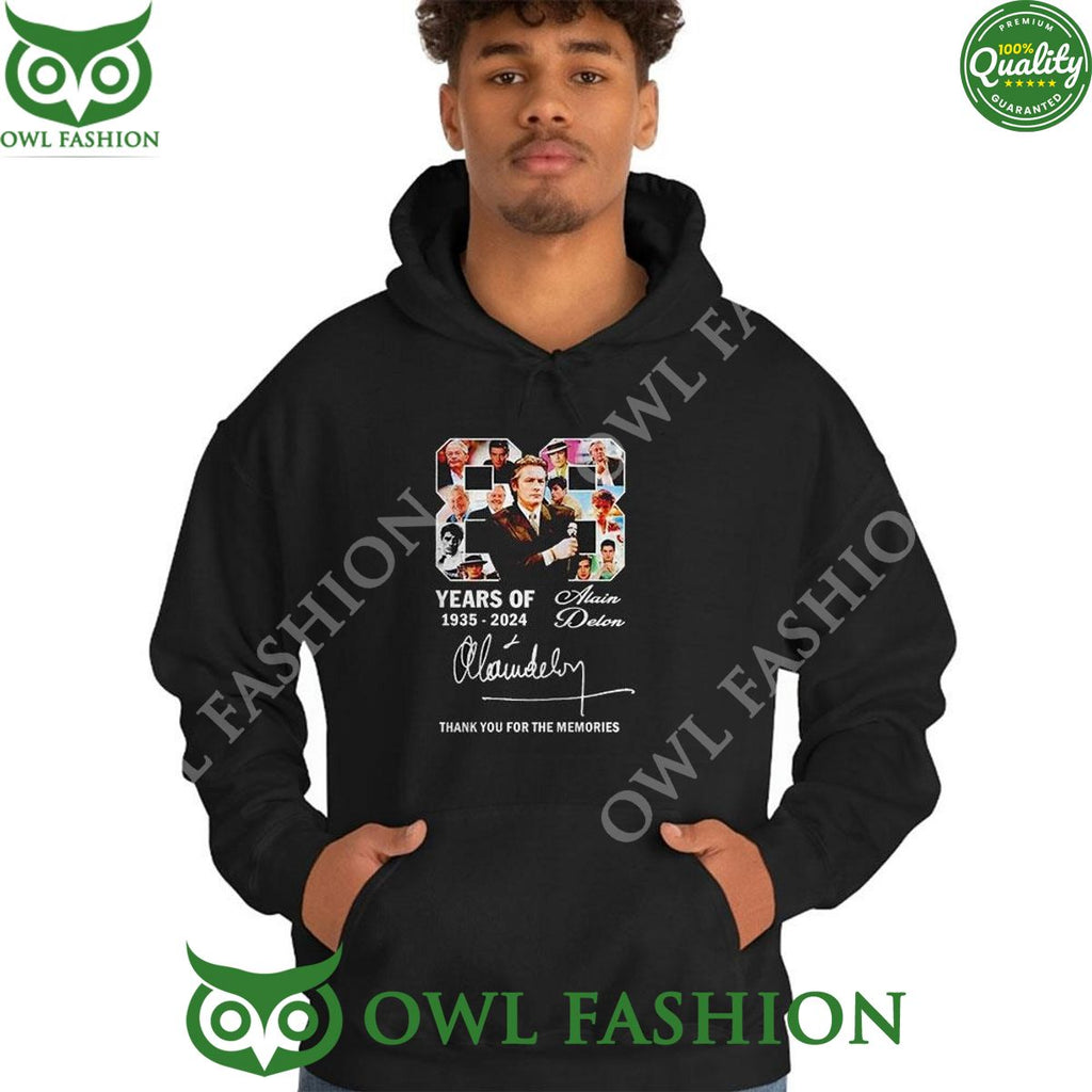Alain Delon 88 Years Of The Memories 1935 2024 Limited Shirt