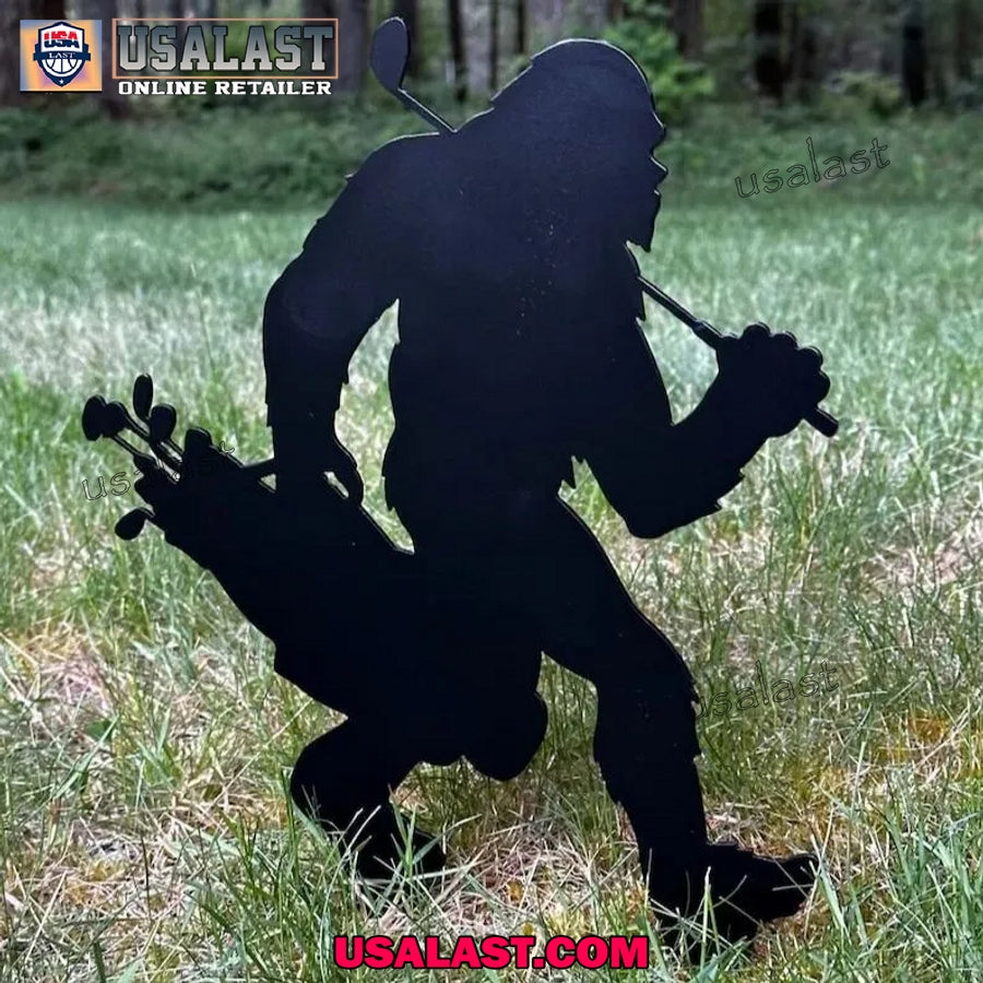 Bigfoot Garden Stake Metal Yard Sign