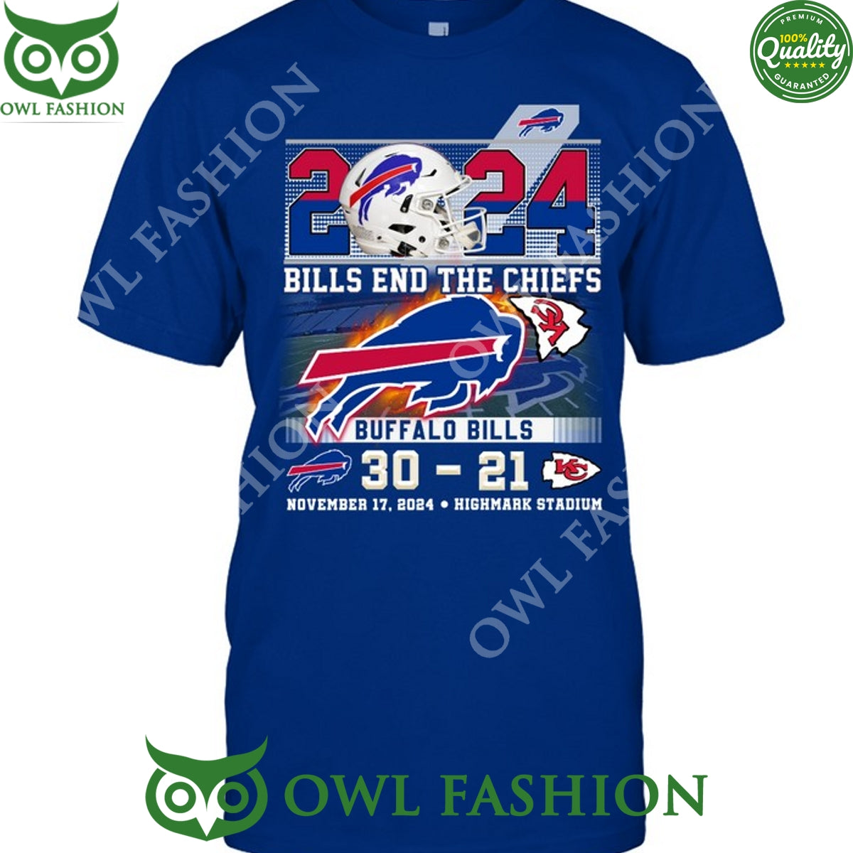 Bills End The Chiefs 2024 highmark stadium t shirt