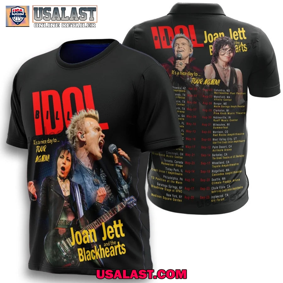 Billy Idol Joan Jett & The Blackhearts Tour 2025 Hoodie, T-Shirt