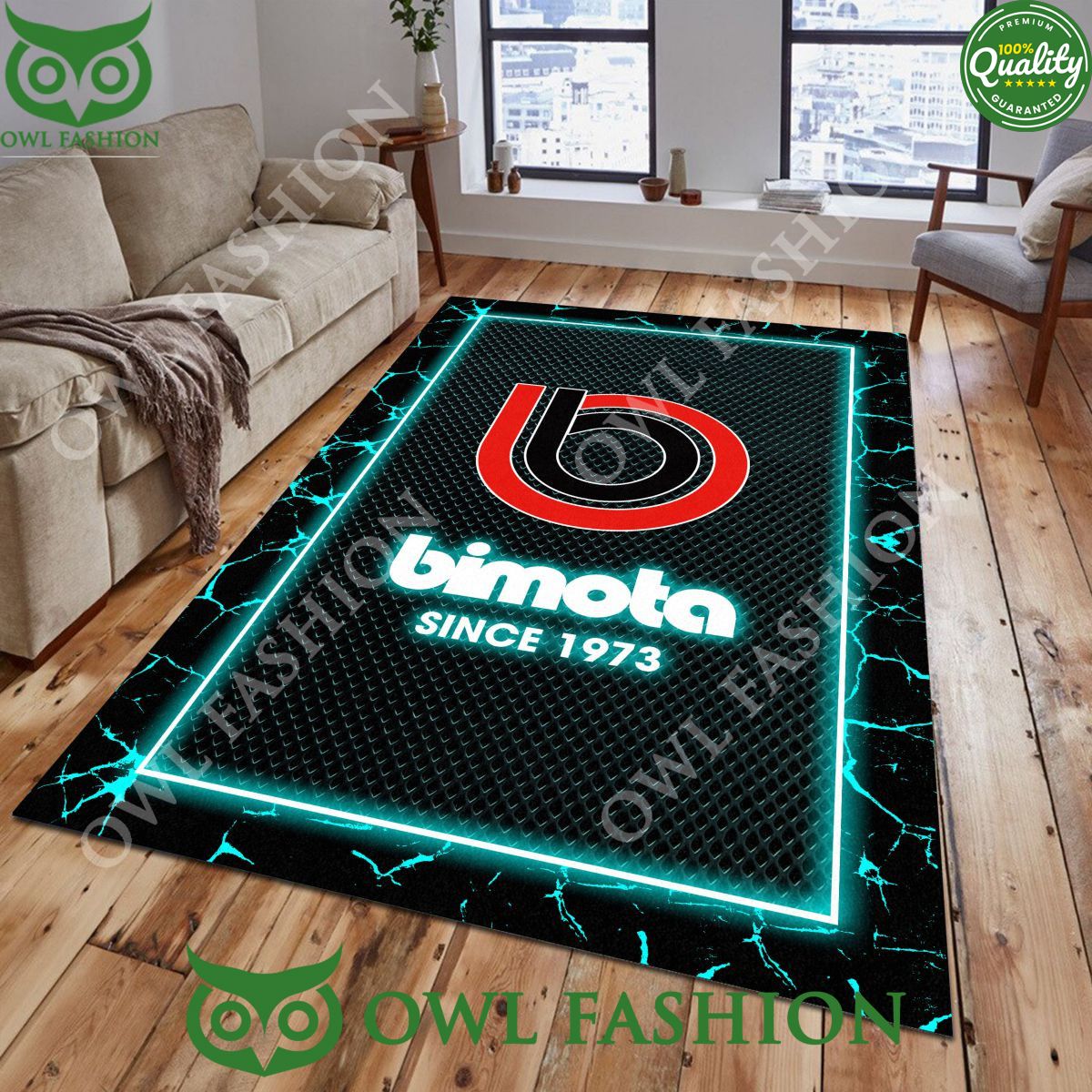 Bimota Motorcycles Custom Color Living Room Premium Carpet Rug