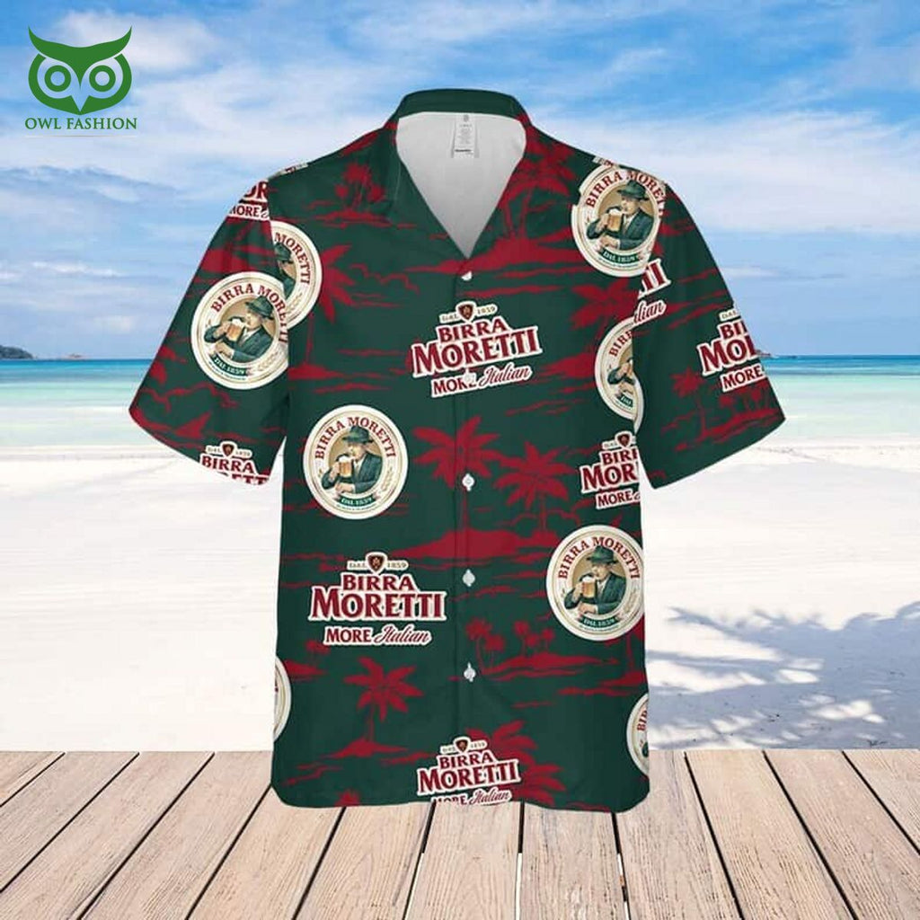 Birra Moretti Beer Hawaiian Shirt Beach Gift For Him