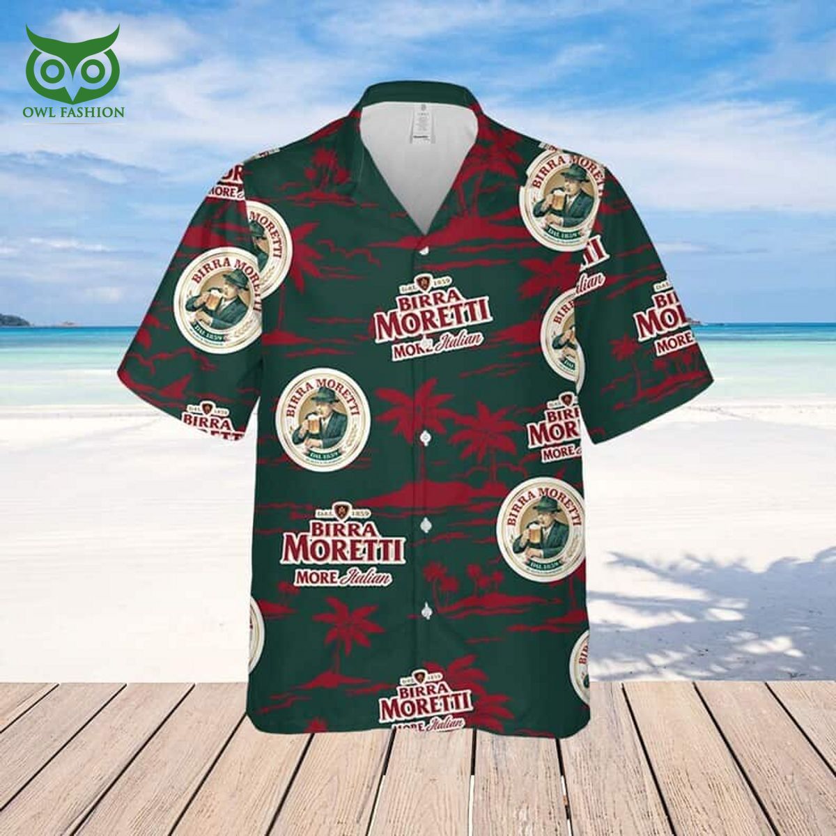 Birra Moretti Beer Hawaiian Shirt Beach Gift For Him