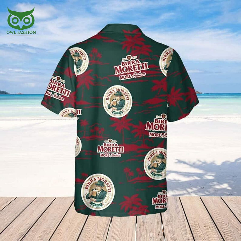 Birra Moretti Beer Hawaiian Shirt Beach Gift For Him