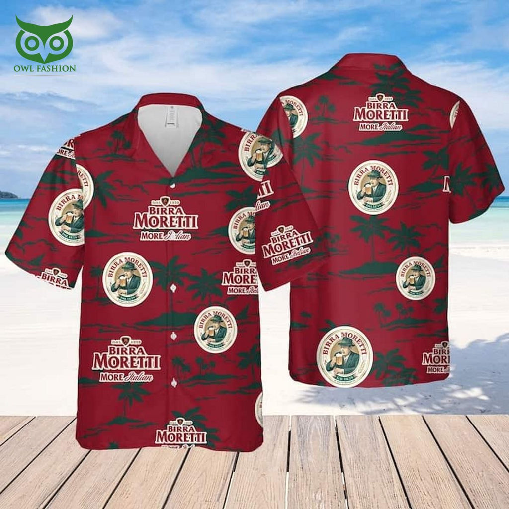 Birra Moretti Beer Hawaiian Shirt Father’s Day Gift For Beach Lovers