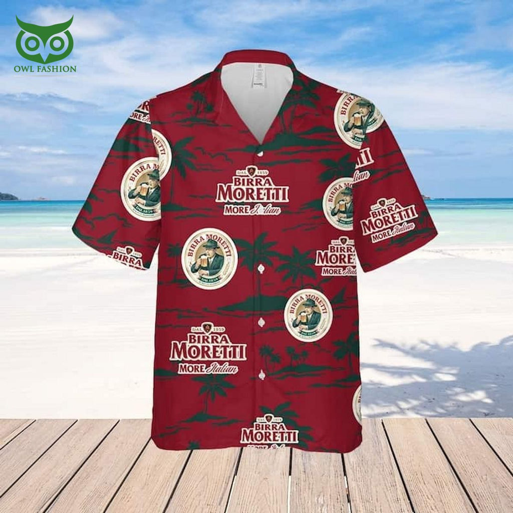 Birra Moretti Beer Hawaiian Shirt Father’s Day Gift For Beach Lovers