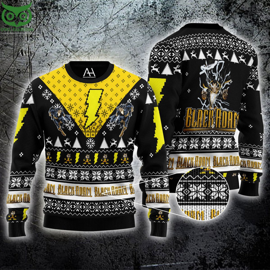 Black Adam Premium Ugly Christmas Sweater